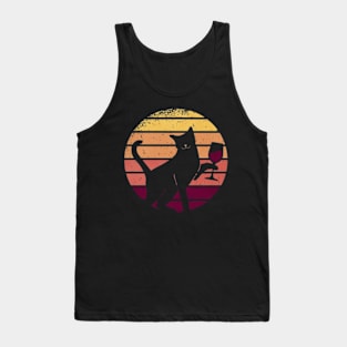 wine cat Tank Top